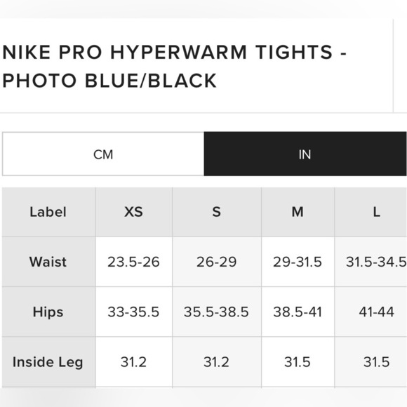 Nike Pro Hyperwarm Leggings Size S - Picture 8 of 8